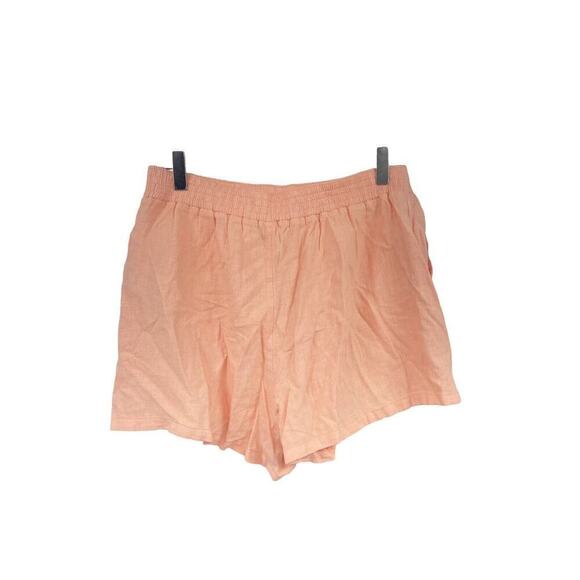 Abercrombie & Fitch Orange Womens Boxer Shorts Linen Size XS New - Picture 1 of 7